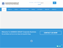 Tablet Screenshot of hanindogroup.com